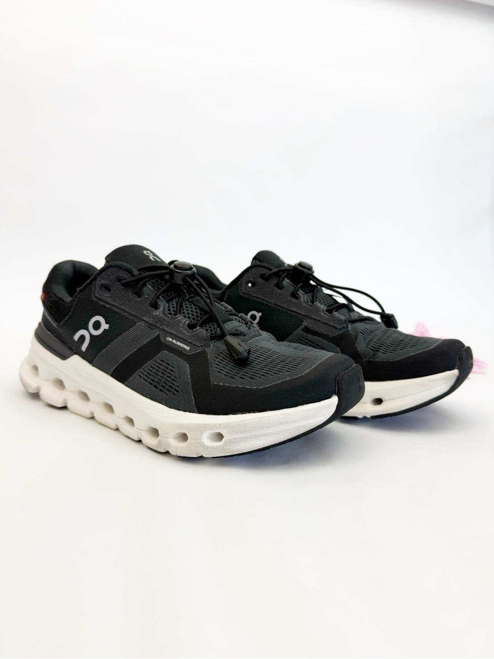 On Running Cloudrunner Eclipse Black White On Cloud Sneakers Running Shoes